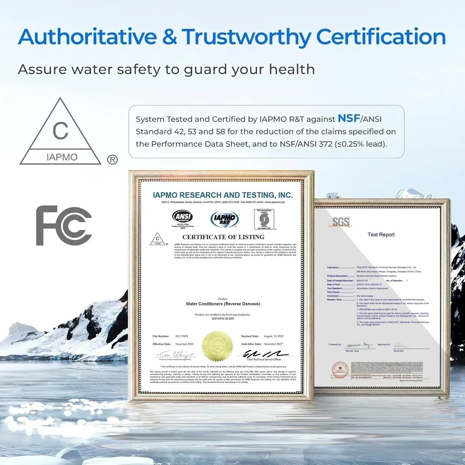 Waterdrop G3P600 reverse osmosis system Water filter Intelligent LED faucet