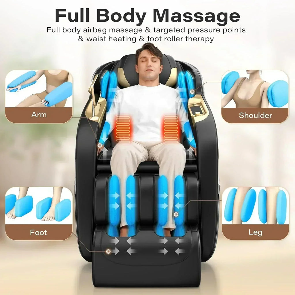 Full Body Massage Chair 160?? Zero Gravity Recliner with Body Scan Shiatsu Massage Chair