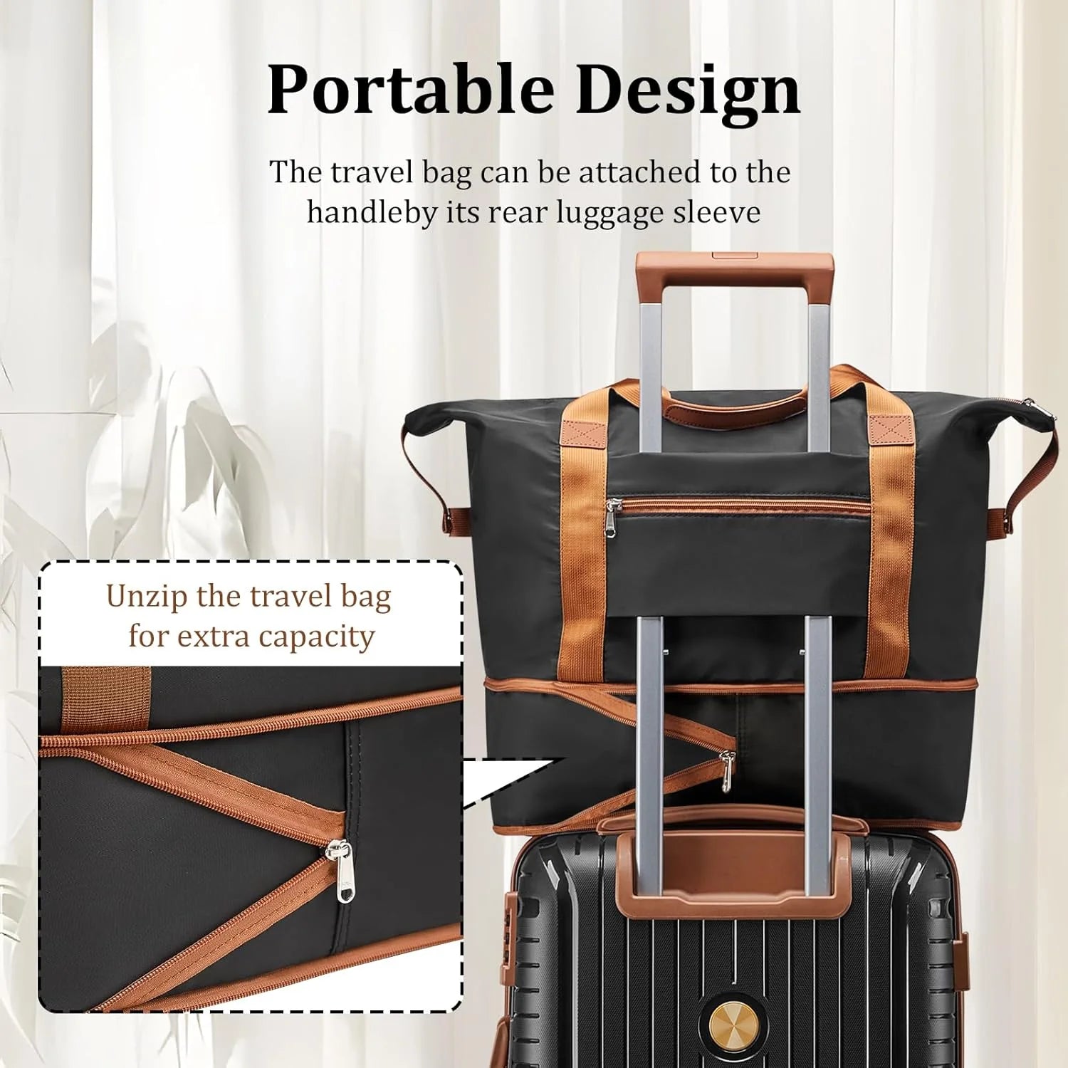 5-piece PP hardshell lightweight travel carry-on luggage set with dual spinner wheels and TSA lock