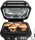Ninja Foodi Smart XL 6-in-1 Indoor Grill with Air Fry, Bake, Roast, Broil, and Dehydrate, Smart Thermometer