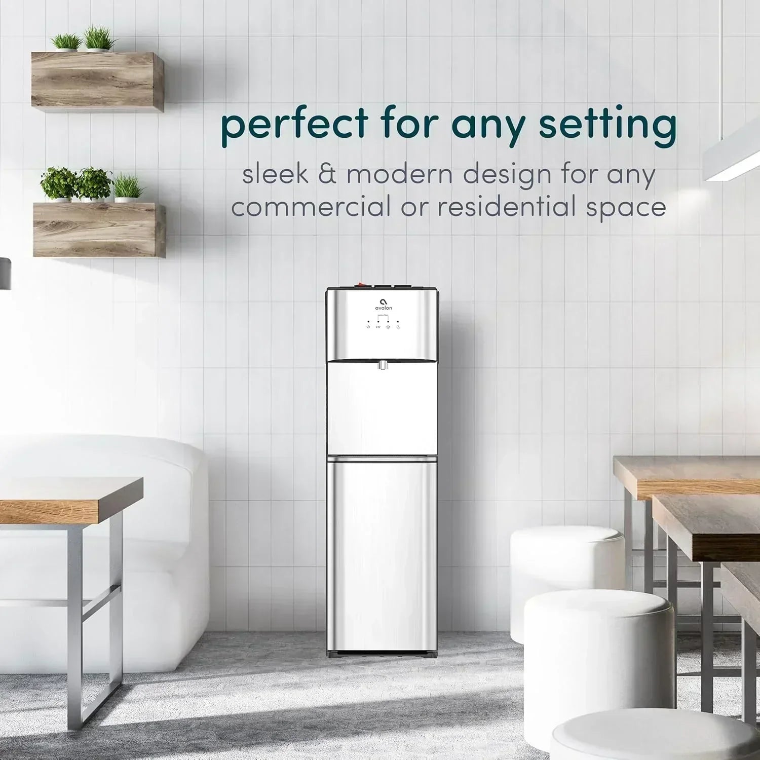 Avalon A3F Bottom Loading Water Cooler Dispenser BioGuard-3 Temperature Settings-UL-Filtered