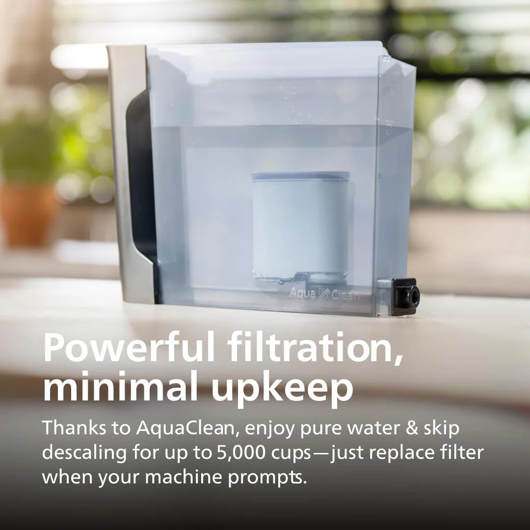 Philips 3200 Series Fully Automatic Espresso Machine, LatteGo Milk Frother, 5 Coffee Varieties, Intuitive Touch Display, 100% Ceramic Grinder, AquaClean Filter, My Coffee Choice, Black (EP3241/54)