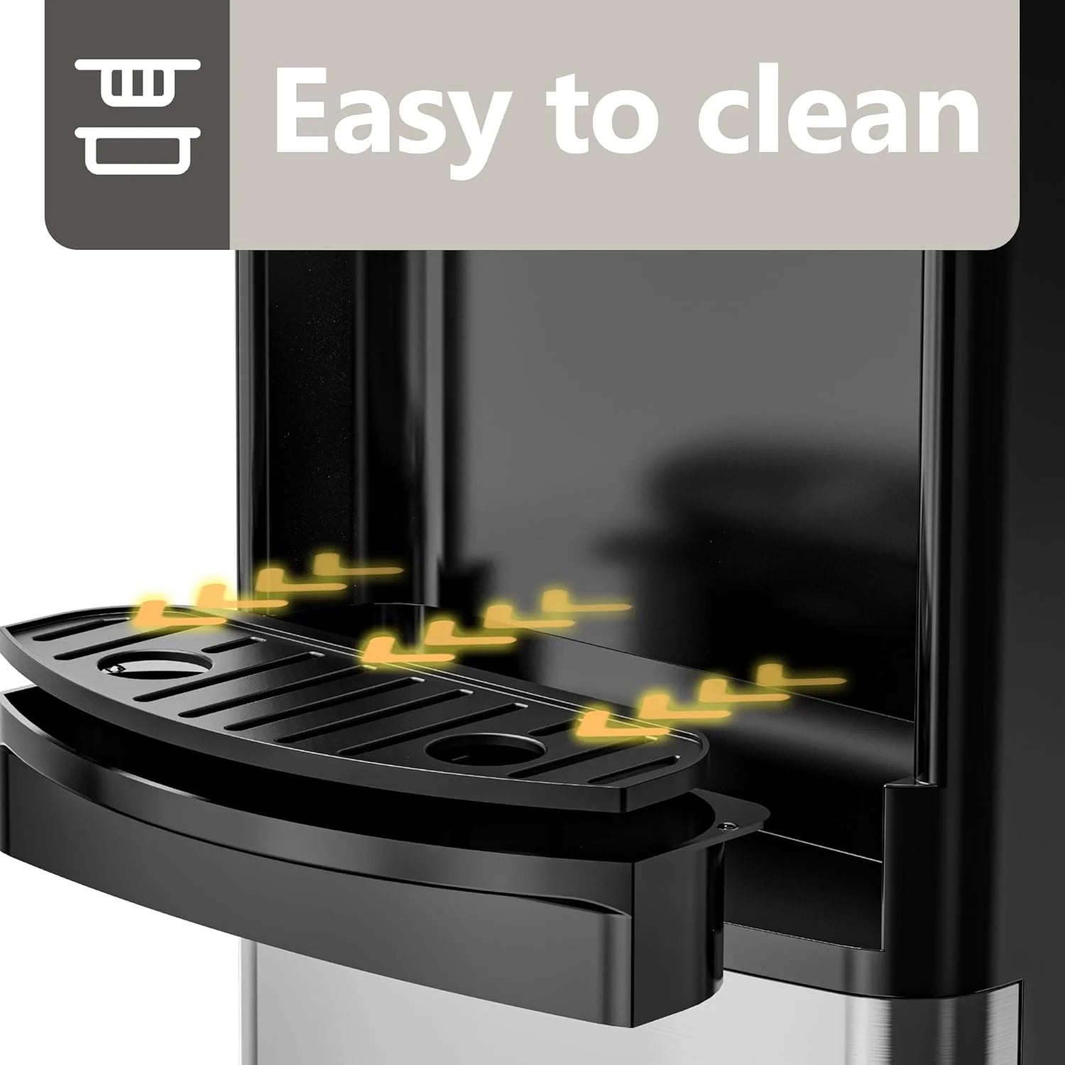 Euhomy Hot and Cold Water Dispenser, top-loading water dispenser, suitable for 3/5 gallon water bottles
