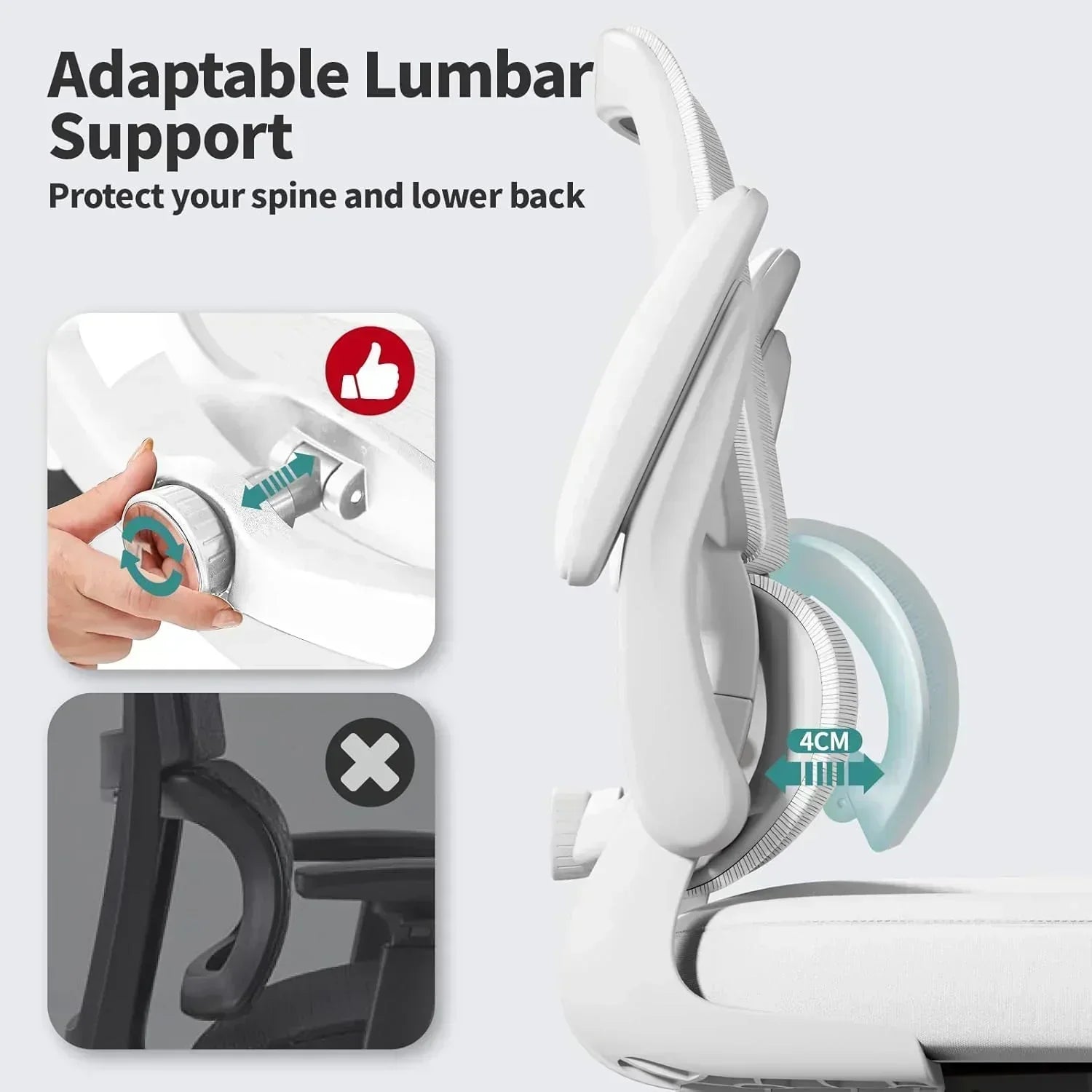 TRALT Office Chair Ergonomic Desk Chair 330 lbs Home Mesh Gaming Chair with Wheels