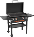 Blackstone 1883 Original 28 Griddle with Integrated Protective Hood and Counter Height Side Shelves